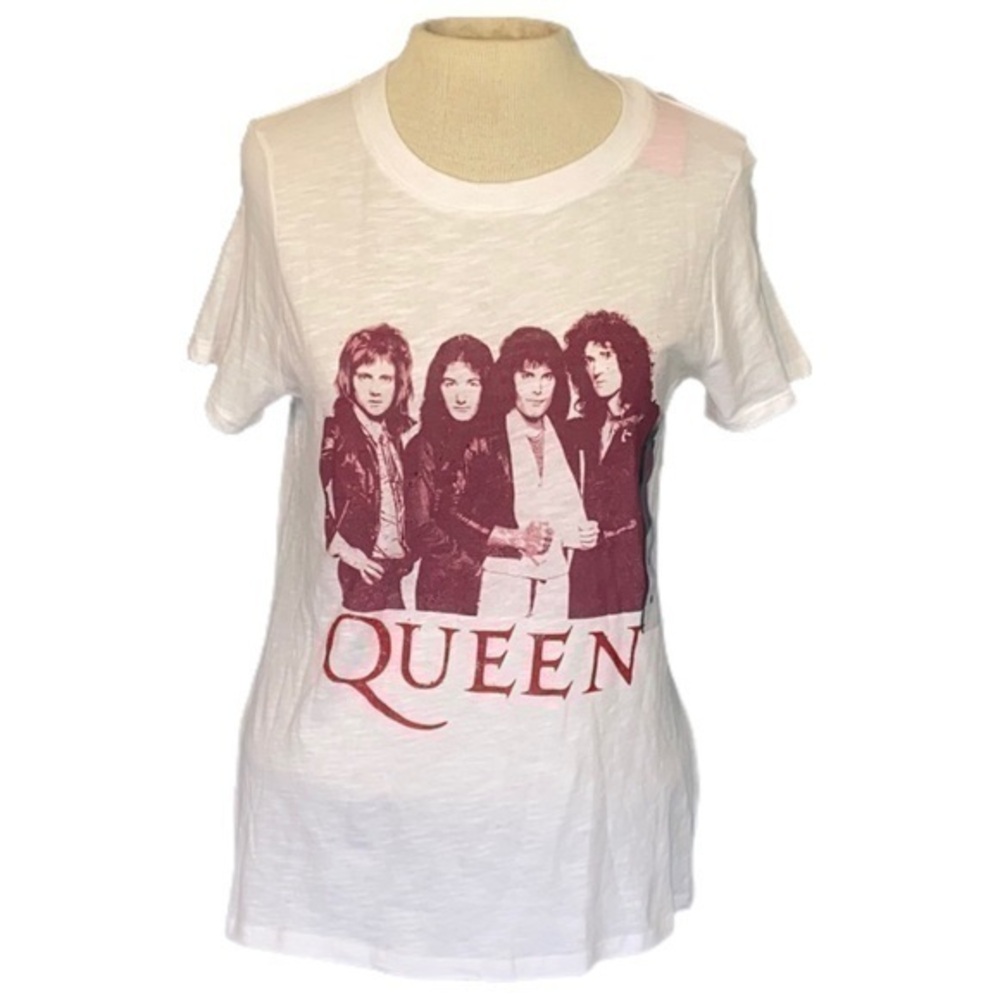 Queen short sleeve tee white/red medium
